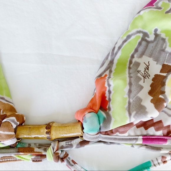NEW condition! MILLY Cabana Bikini with Bamboo - Picture 3 of 4